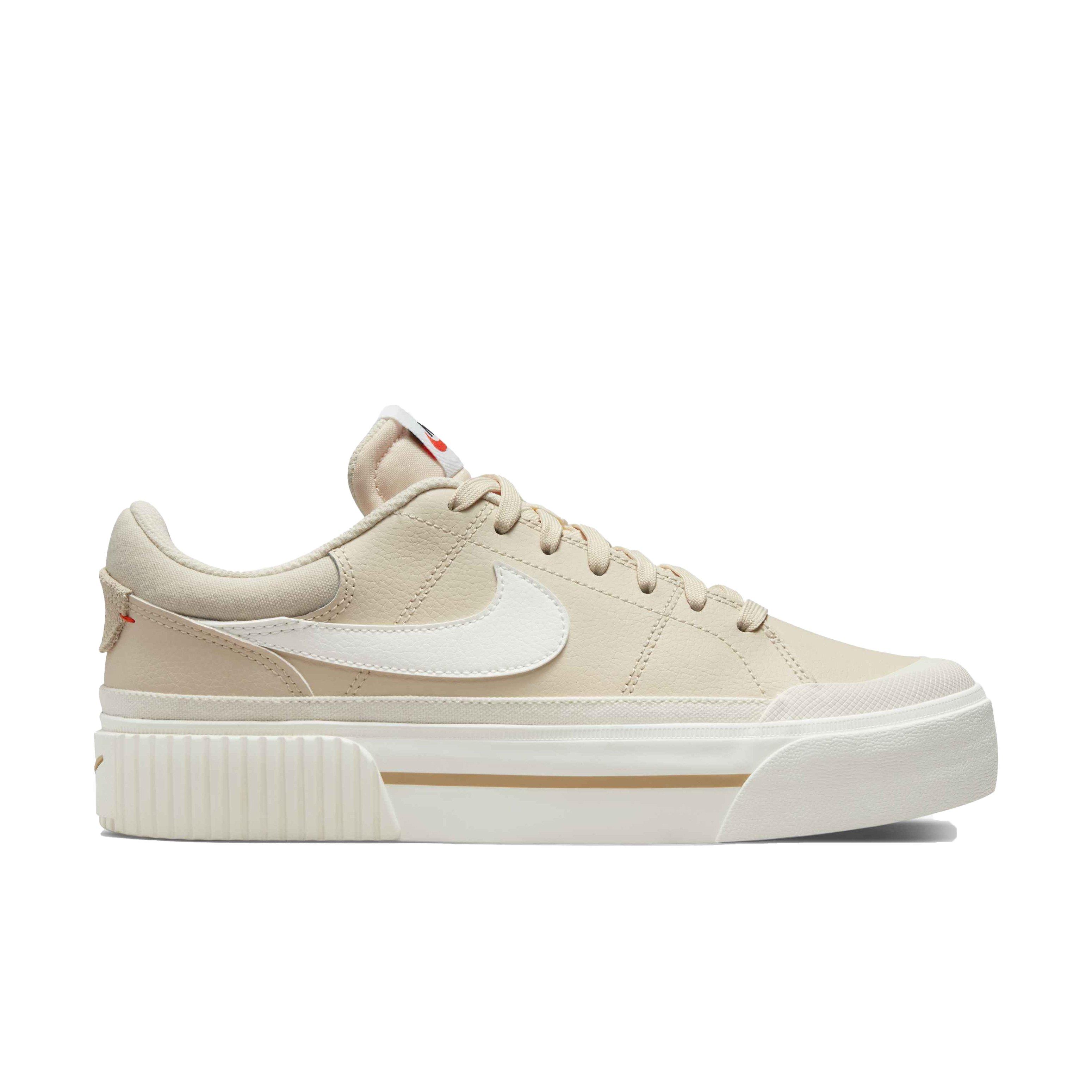 nike women's court legacy lift pearl white
